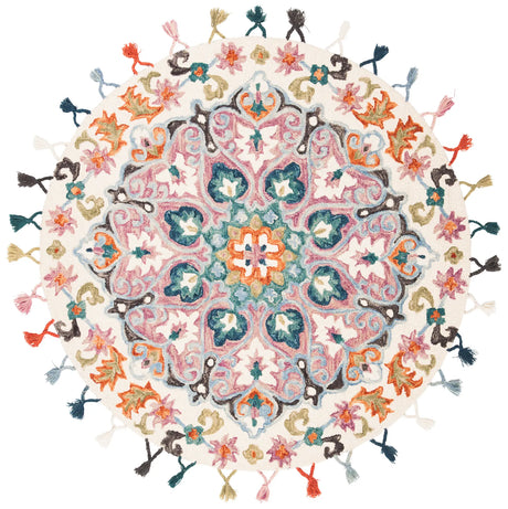 Safavieh Novelty 5'-0" x 5'-0" Rug in Pink / Blue