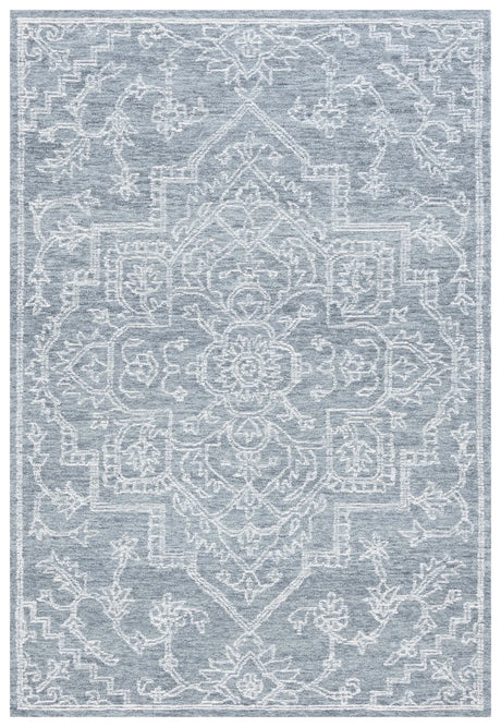 Safavieh Micro-Loop 4'-0" x 6'-0" Rug in Grey / Ivory