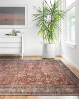 Loloi Layla Lay-01 Brick / Blue Rugs - room scene 1