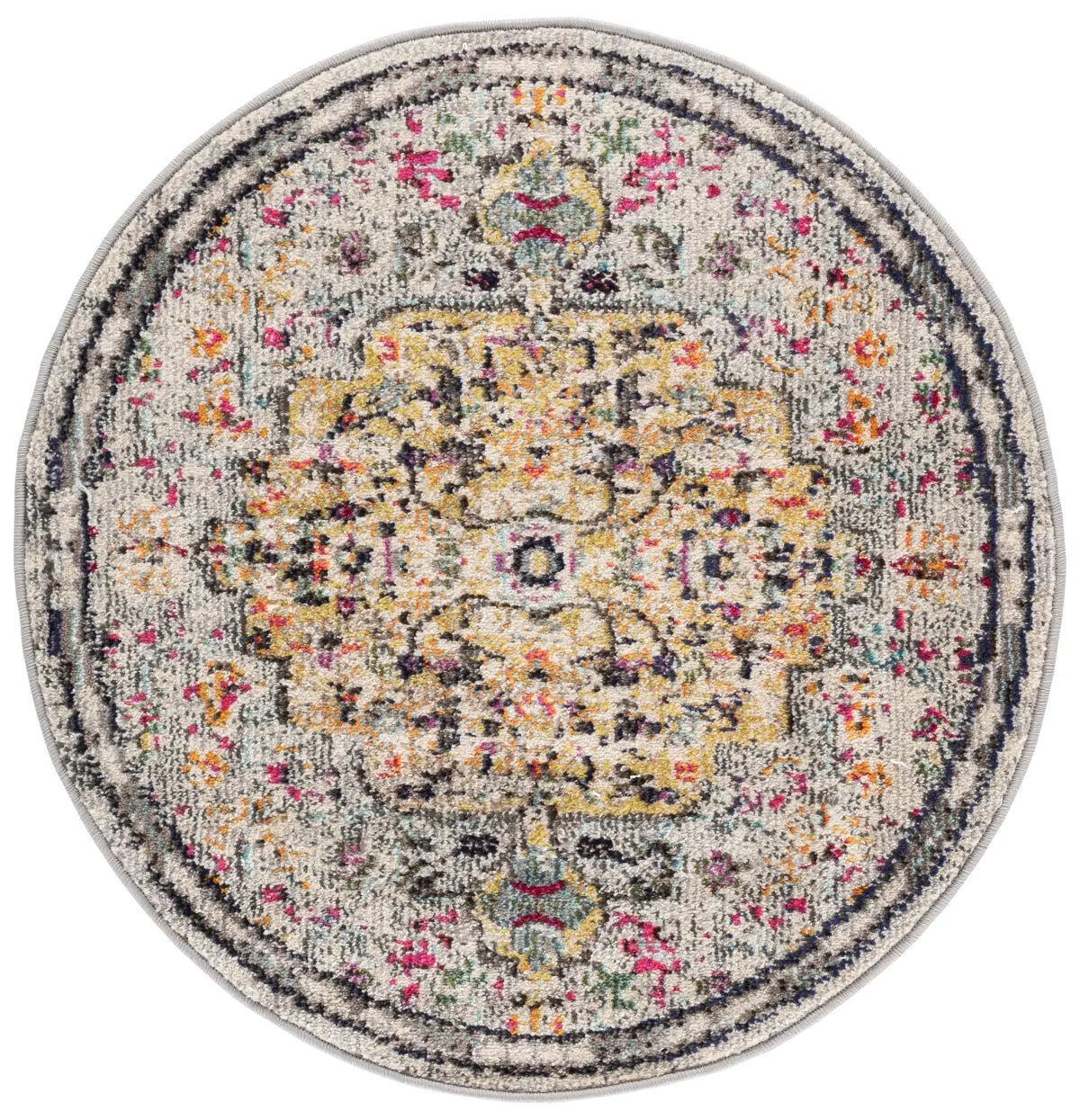 Safavieh Madison 3'-0" x 3'-0" Rug in Grey / Gold