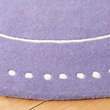 Safavieh Bella 5'-0" x 5'-0" Rug in Lavander / Ivory