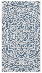Safavieh Courtyard 2'-0" x 3'-7" Rug in Ivory / Navy