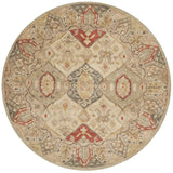 Safavieh Antiquity 6'-0" x 6'-0" Rug in Beige / Multi