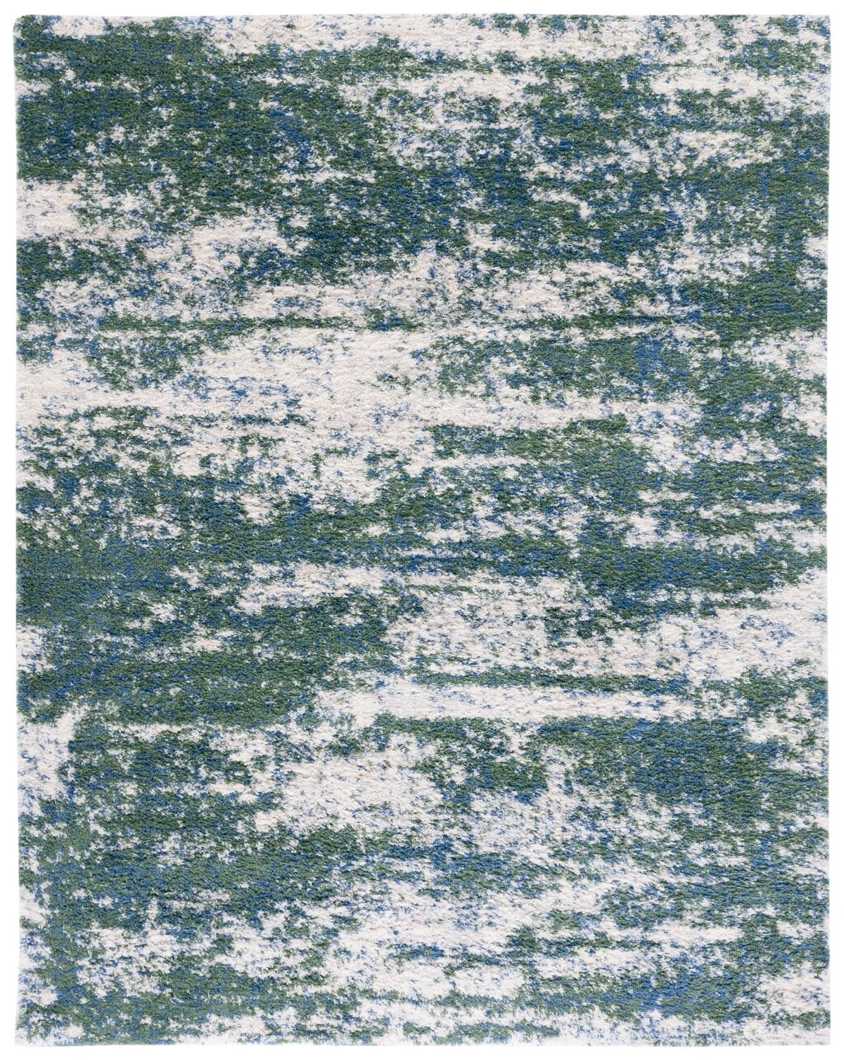 Safavieh Berber Shag 200 10'-0" x 14'-0" Rug in Green / Beige