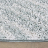 Safavieh Rumi Shag 6'-7" x 6'-7" Rug in Aqua / Ivory