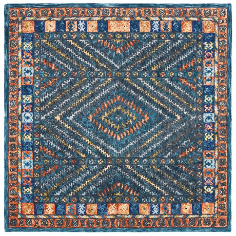 Safavieh Aspen 7'-0" x 7'-0" Rug in Rust / Green