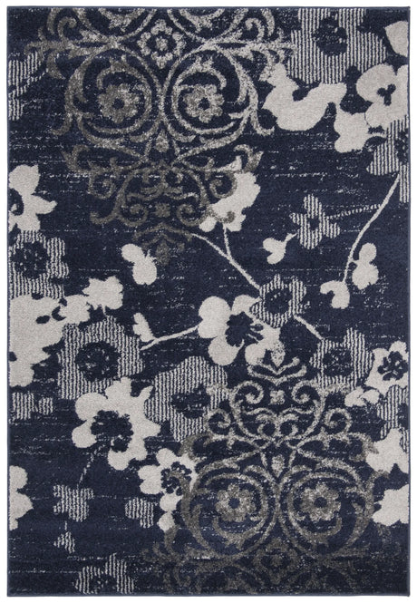 Safavieh Adirondack 10'-0" x 14'-0" Rug in Navy / Silver