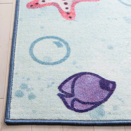 Safavieh Kids Playhouse 200 5'-5" x 7'-7" Rug in Blue / Grey