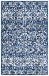 Safavieh Trace 4'-0" x 6'-0" Rug in Navy / Ivory