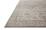 Loloi Lune LUN-05 Taupe / Ivory Rug - rug corner