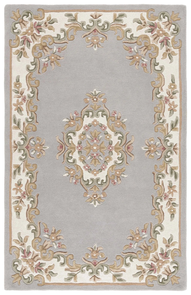 Safavieh Aubusson 4'-0" x 6'-0" Rug in Grey / Ivory