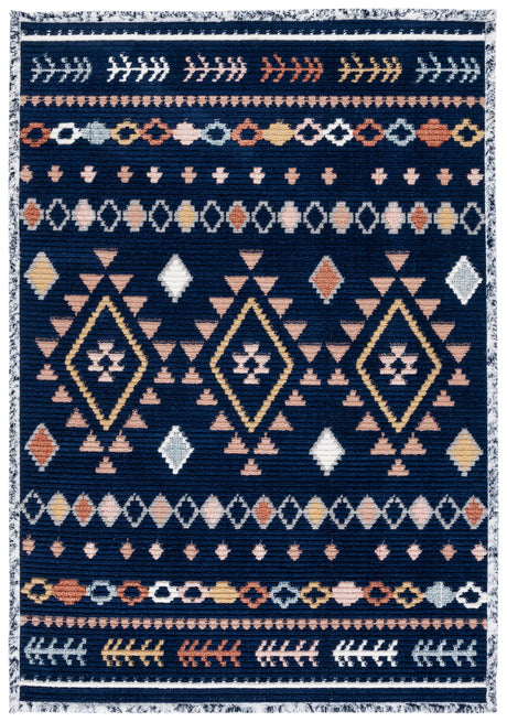 Safavieh Marrakesh 4'-0" x 6'-0" Rug in Navy / Multi