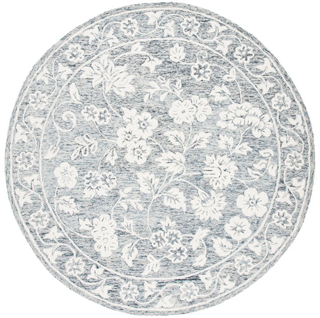 Safavieh Capri 7'-0" x 7'-0" Rug in Blue / Ivory