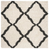 Safavieh Sgd-Dallas Shag 6'-0" x 6'-0" Rug in Ivory / Dark Grey