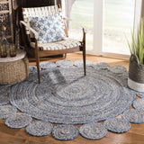Safavieh Cape Cod 5'-0" x 5'-0" Rug in Blue / Natural