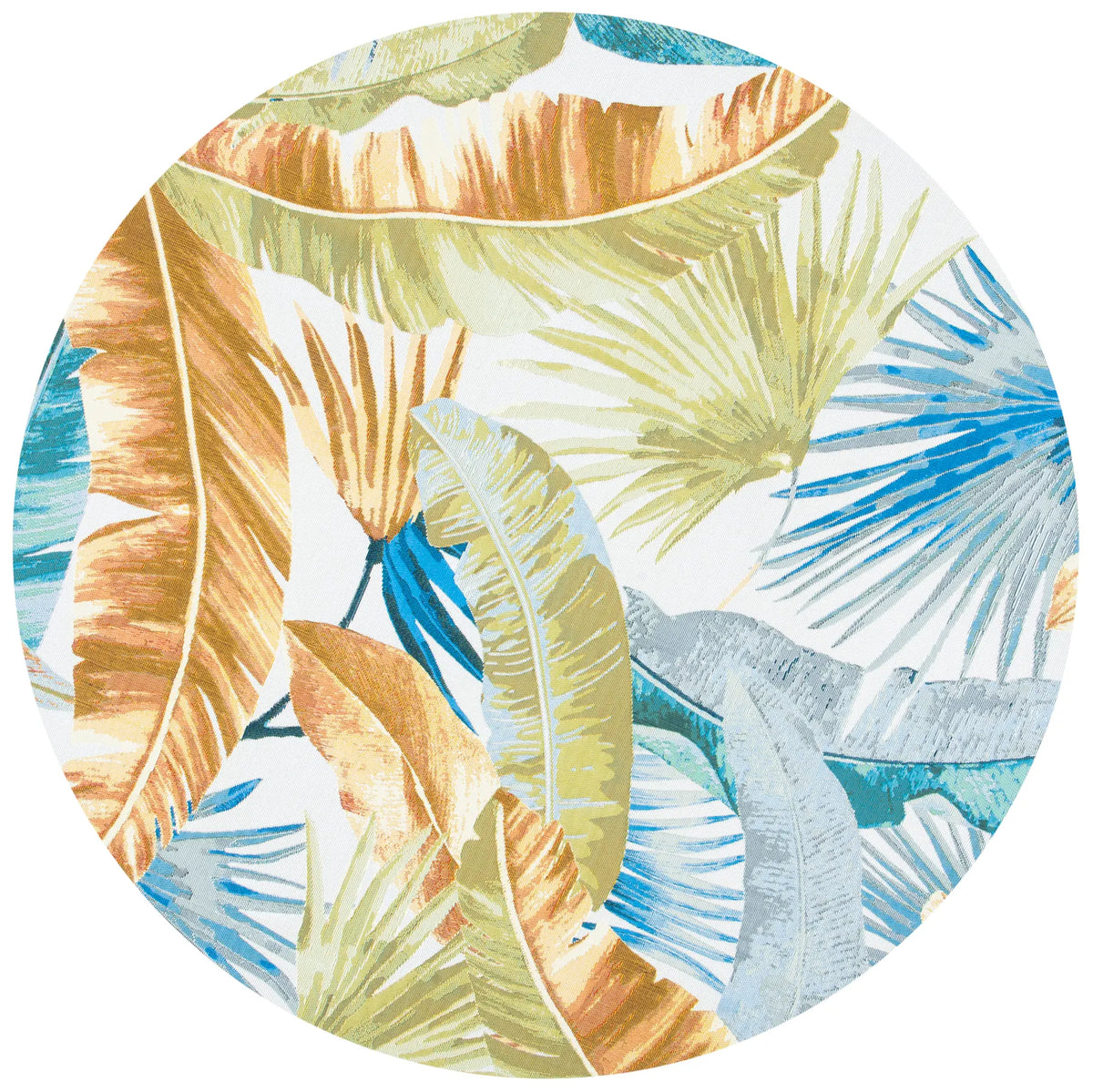 Safavieh Barbados 500 5'-3" x 5'-3" Rug in Gold / Green