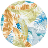 Safavieh Barbados 500 5'-3" x 5'-3" Rug in Gold / Green