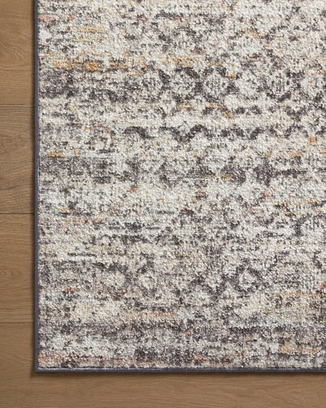 Loloi Monroe Mon-03 Grey/Multi Rug - corner on wood