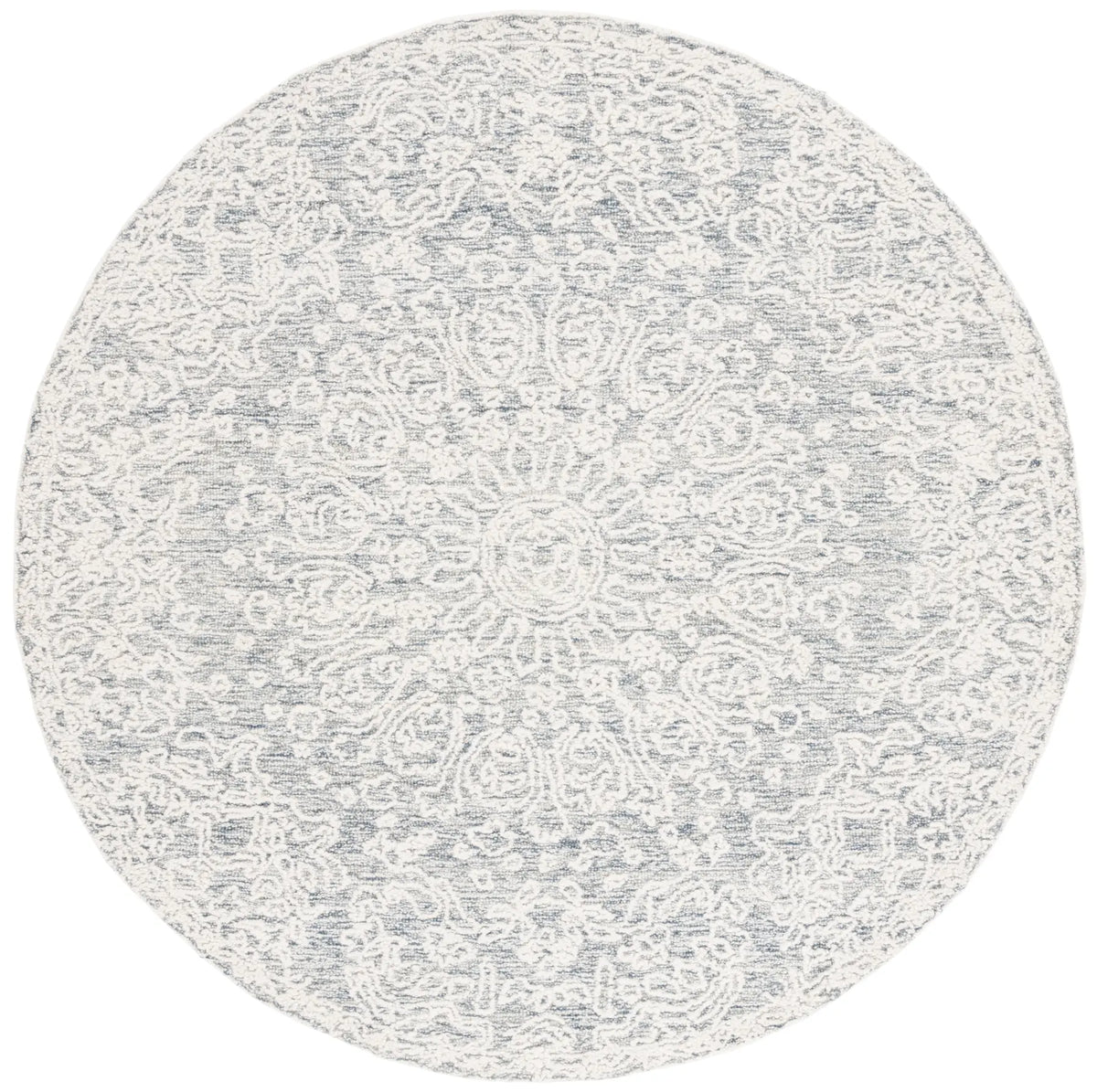 Safavieh Ebony 6'-0" x 6'-0" Rug in Grey / Ivory