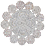 Safavieh Cape Cod 3'-0" x 3'-0" Rug in Grey / Pink