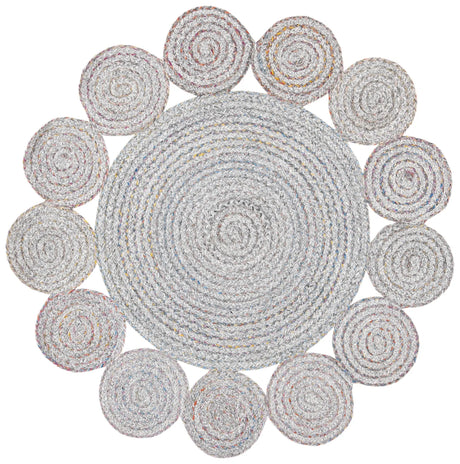 Safavieh Cape Cod 3'-0" x 3'-0" Rug in Grey / Pink