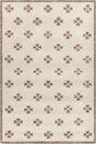 Chandra Lizzie LIZ-57200 Ivory / Brown rug, flat view