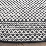 Safavieh Vermont 6'-0" x 6'-0" Rug in Black / Ivory