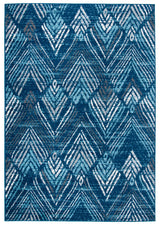 Safavieh Amsterdam 4'-0" x 6'-0" Rug in Navy / Aqua