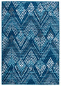 Safavieh Amsterdam 4'-0" x 6'-0" Rug in Navy / Aqua