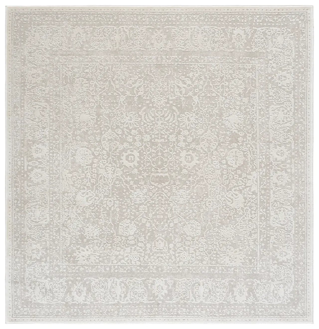 Safavieh Reflection 6'-7" x 6'-7" Rug in White / Ivory