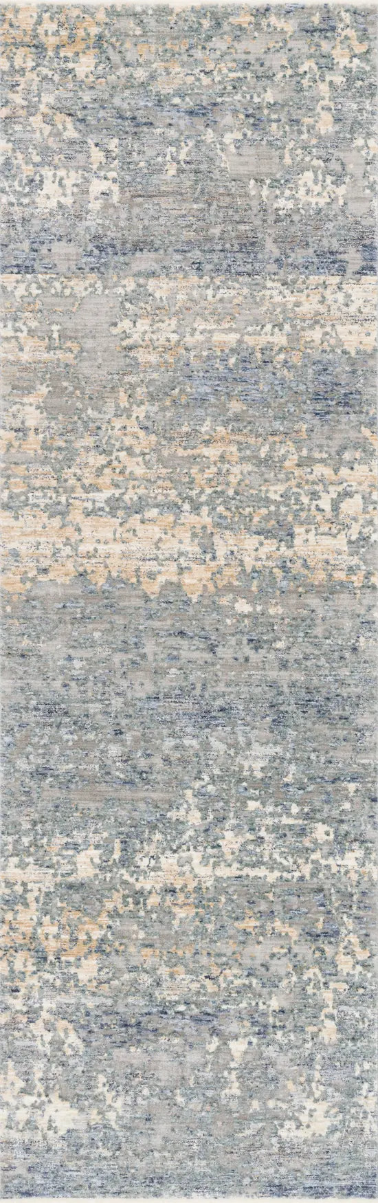 Loloi Pandora Pan-05 Blue / Gold Rugs - runner flat