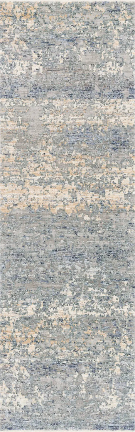 Loloi Pandora Pan-05 Blue / Gold Rugs - runner flat