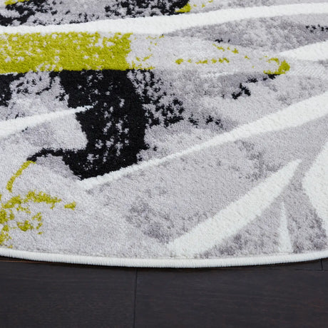 Safavieh Skyler 6'-7" x 6'-7" Rug in Black / Green