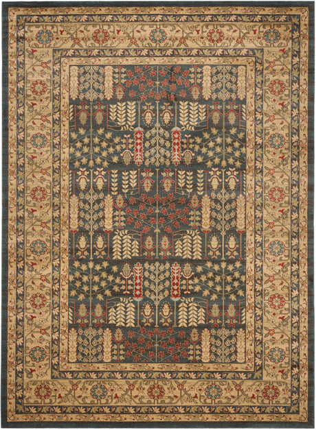 Safavieh Mahal 10'-0" x 14'-0" Rug in Navy / Natural