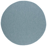 Safavieh Courtyard 5'-3" x 5'-3" Rug in Aqua / Aqua