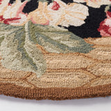 Safavieh Chelsea 5'-6" x 5'-6" Rug in Black / Brown
