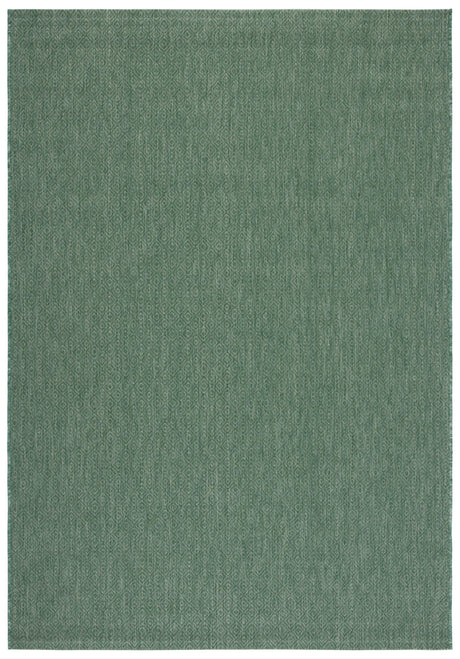 Safavieh Courtyard 4'-0" x 5'-7" Rug in Dark Green