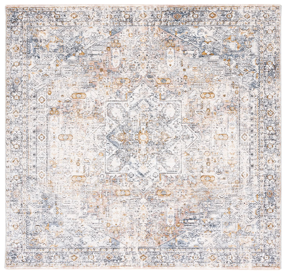 Safavieh Moondust 600 6'-0" x 6'-0" Rug in Ivory / Blue