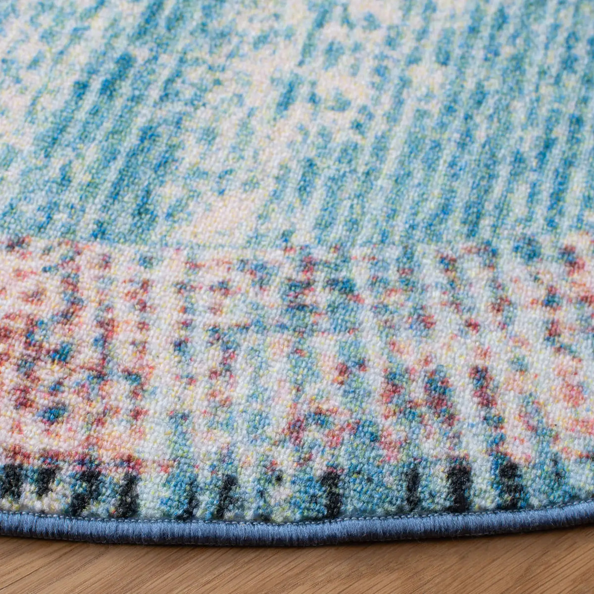 Safavieh Journey 6'-7" x 6'-7" Rug in Turquoise / Pink