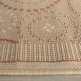 Safavieh Courtyard 2'-3" x 10'-0" Rug in Natural / Terra