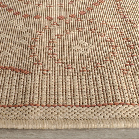 Safavieh Courtyard 2'-3" x 10'-0" Rug in Natural / Terra