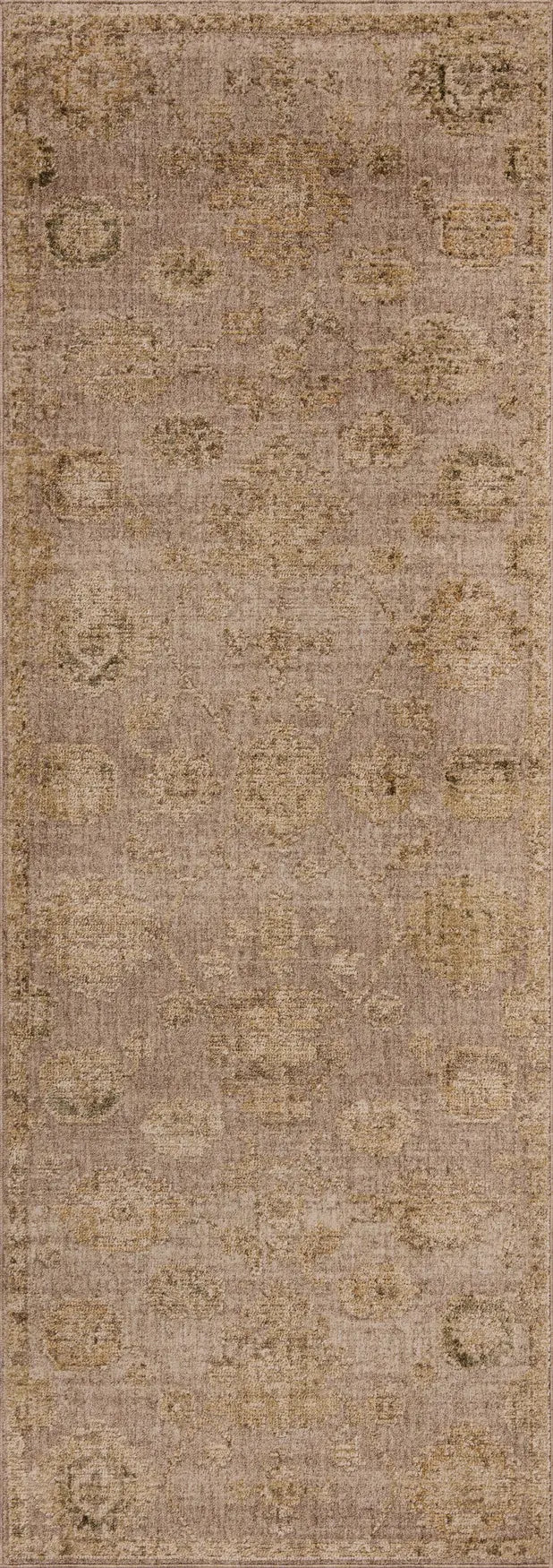 Loloi Willa WIA-10 Stone / Multi Power Loomed Rug - runner flat