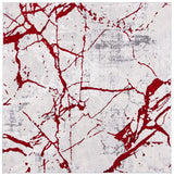 Safavieh Amelia 6'-7" x 6'-7" Rug in Grey / Red