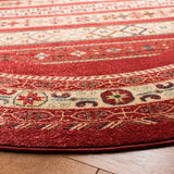 Safavieh Mahal 6'-7" x 6'-7" Rug in Red / Creme