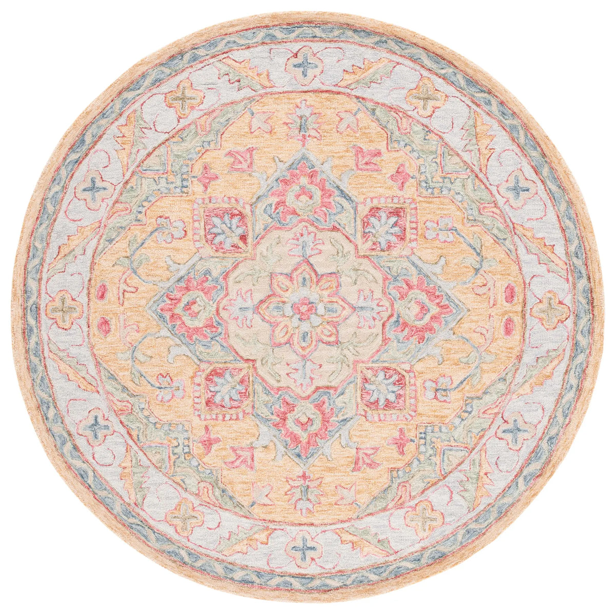 Safavieh Metro 6'-0" x 6'-0" Rug in Yellow / Rust