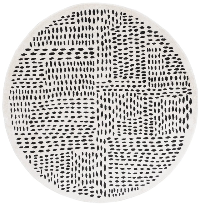 Safavieh Melody 6'-7" x 6'-7" Rug in Ivory / Black