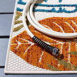 Safavieh Cabana 4'-0" x 6'-0" Rug in Creme / Red