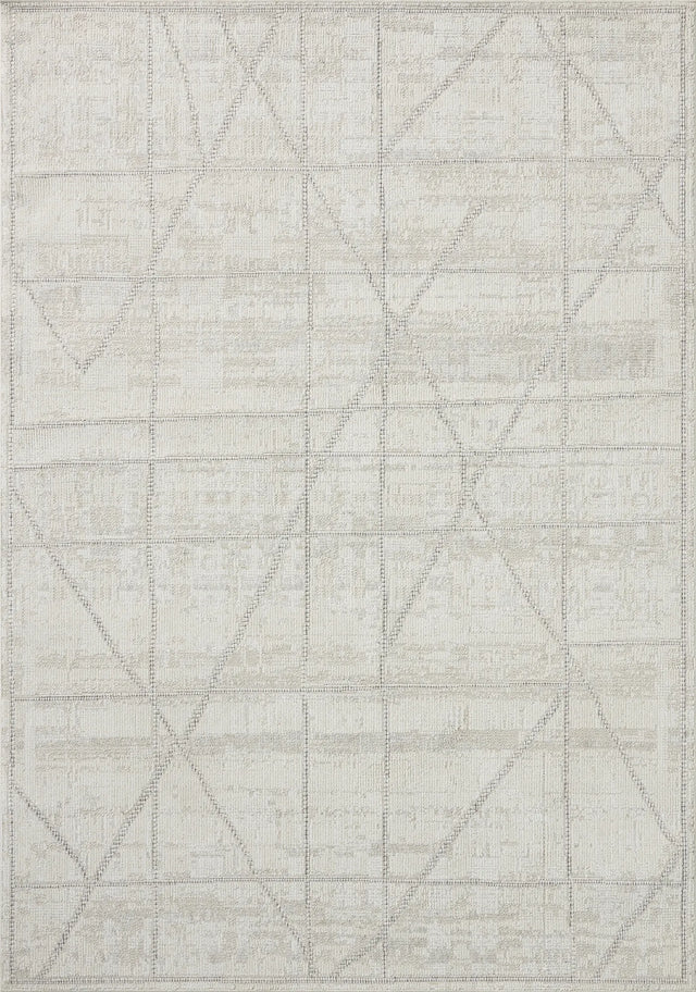 Loloi Roxie ROX-01 Contemporary Power Loomed Ivory, Graphite Rug - main flat