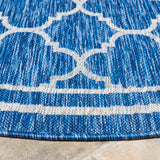 Safavieh Courtyard 6'-7" x 6'-7" Rug in Navy / Grey