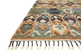 Loloi Owen Ow-02 Ocean / Camel Rugs - rug corner